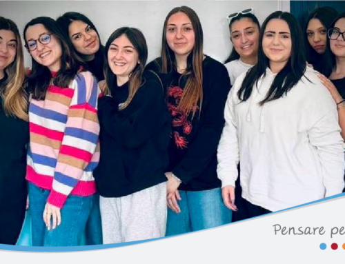 Dieci alunne del Liceo delle Scienze Umane Maccari di Frosinone ospiti del Nido d’Infanzia “Pollicino”.