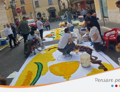 Anche i ragazzi del Centro Diurno “La casa del sorriso” di Sora protagonisti quest’anno dell’Infiorata.